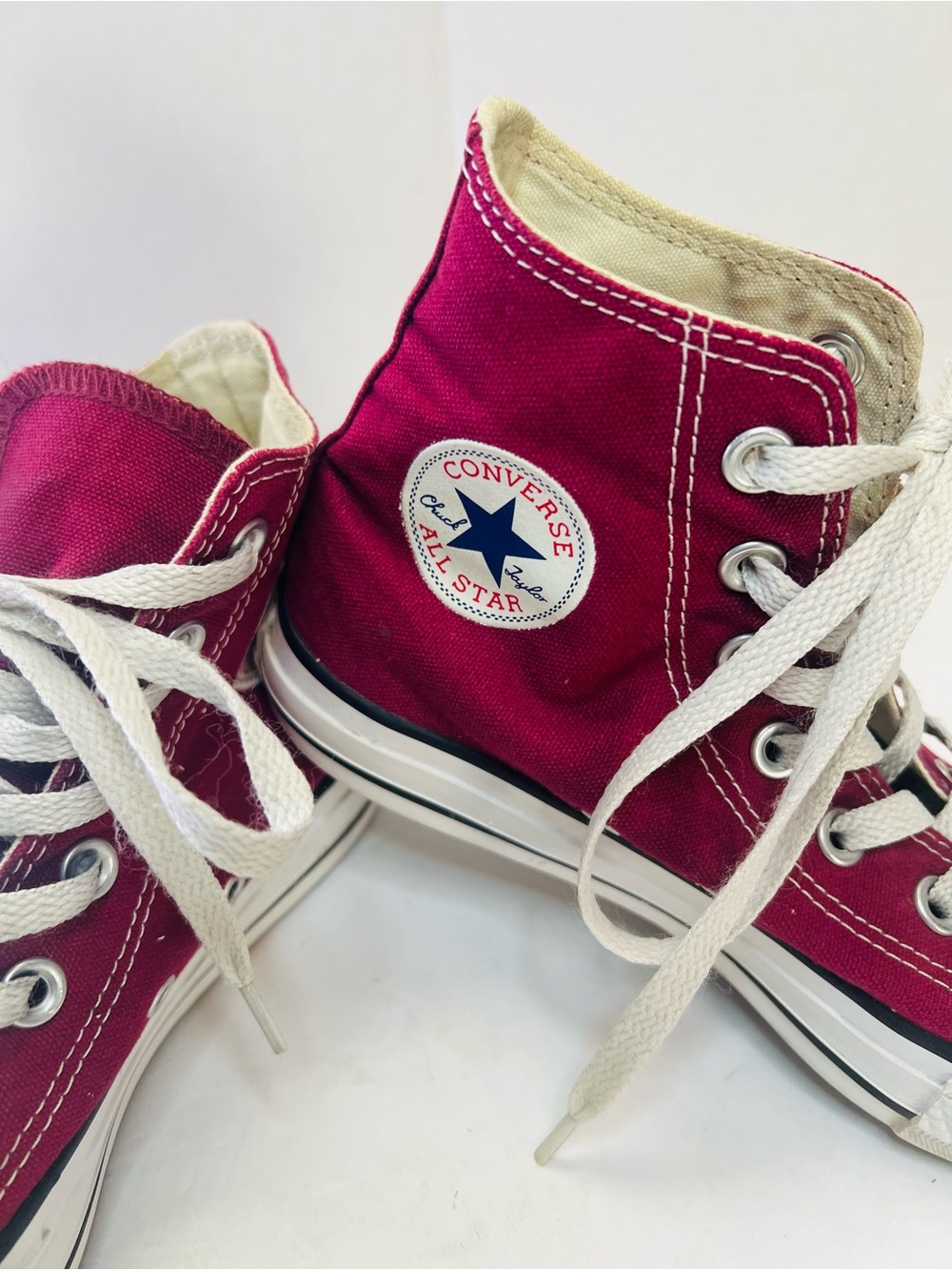 Converse High Top Sneakers - Magenta Canvas